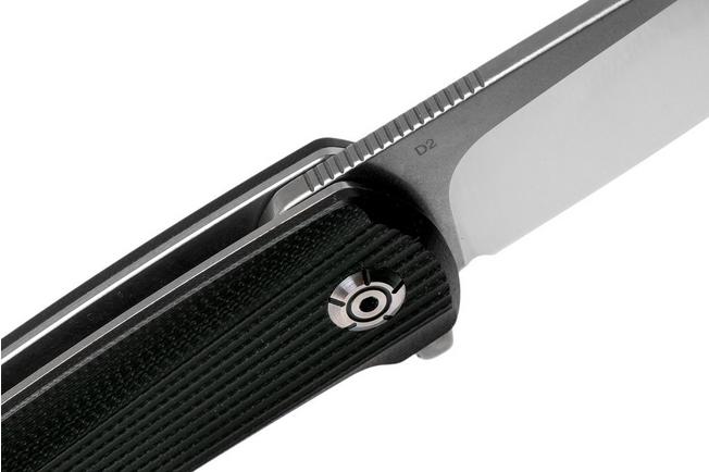 QSP Knife Sthenia QS101-A Black G10 couteau de poche