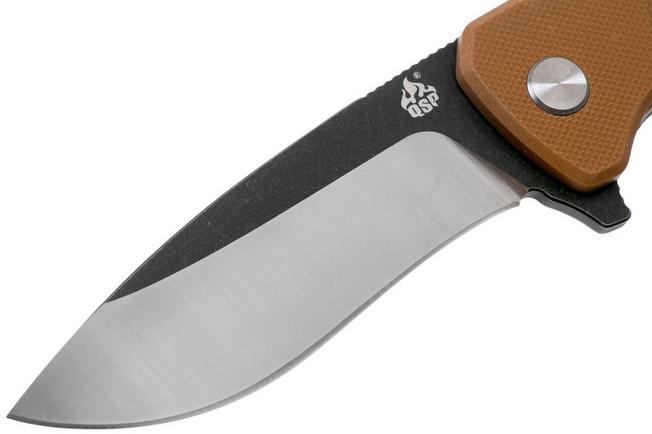 QSP Knife Raven QS122-A Brown G10 coltello da tasca  Fare acquisti  vantaggiosamente su