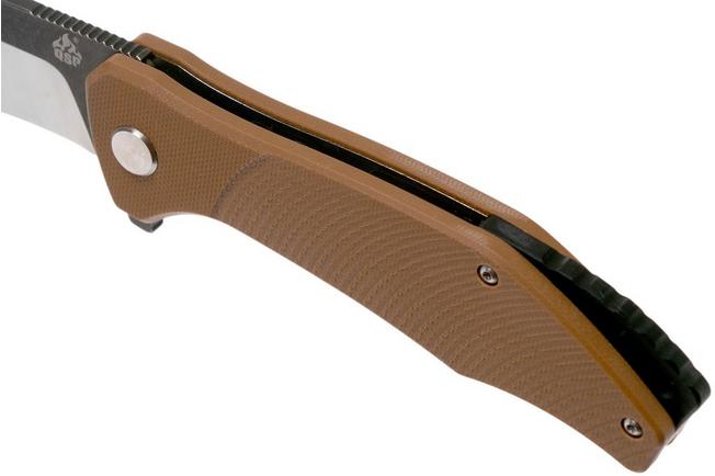 QSP Knife Raven QS122-A Brown G10 coltello da tasca  Fare acquisti  vantaggiosamente su