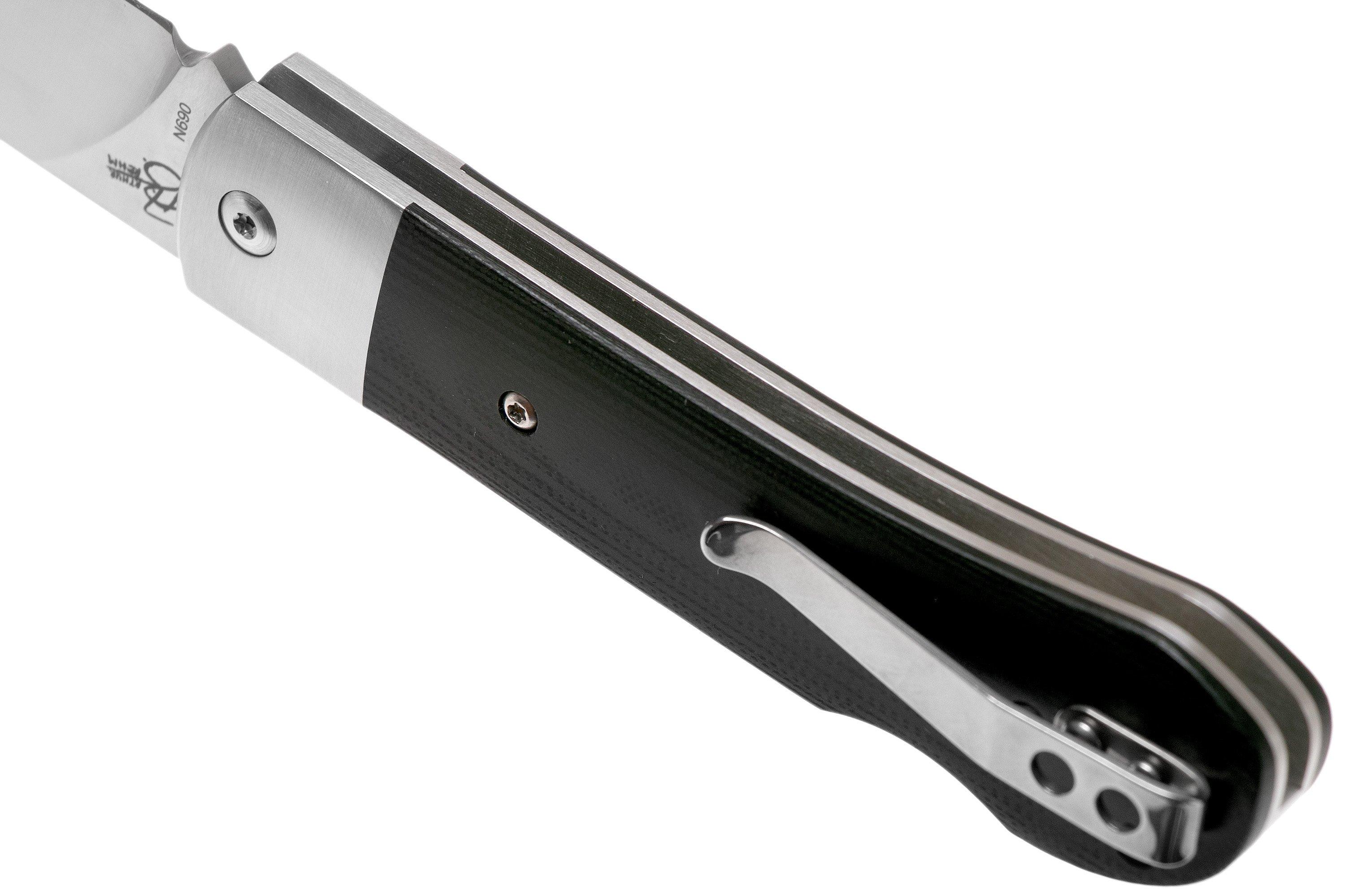 QSP Knife Worker QS128-A Black G10 navaja, Arthur Brehm design ...