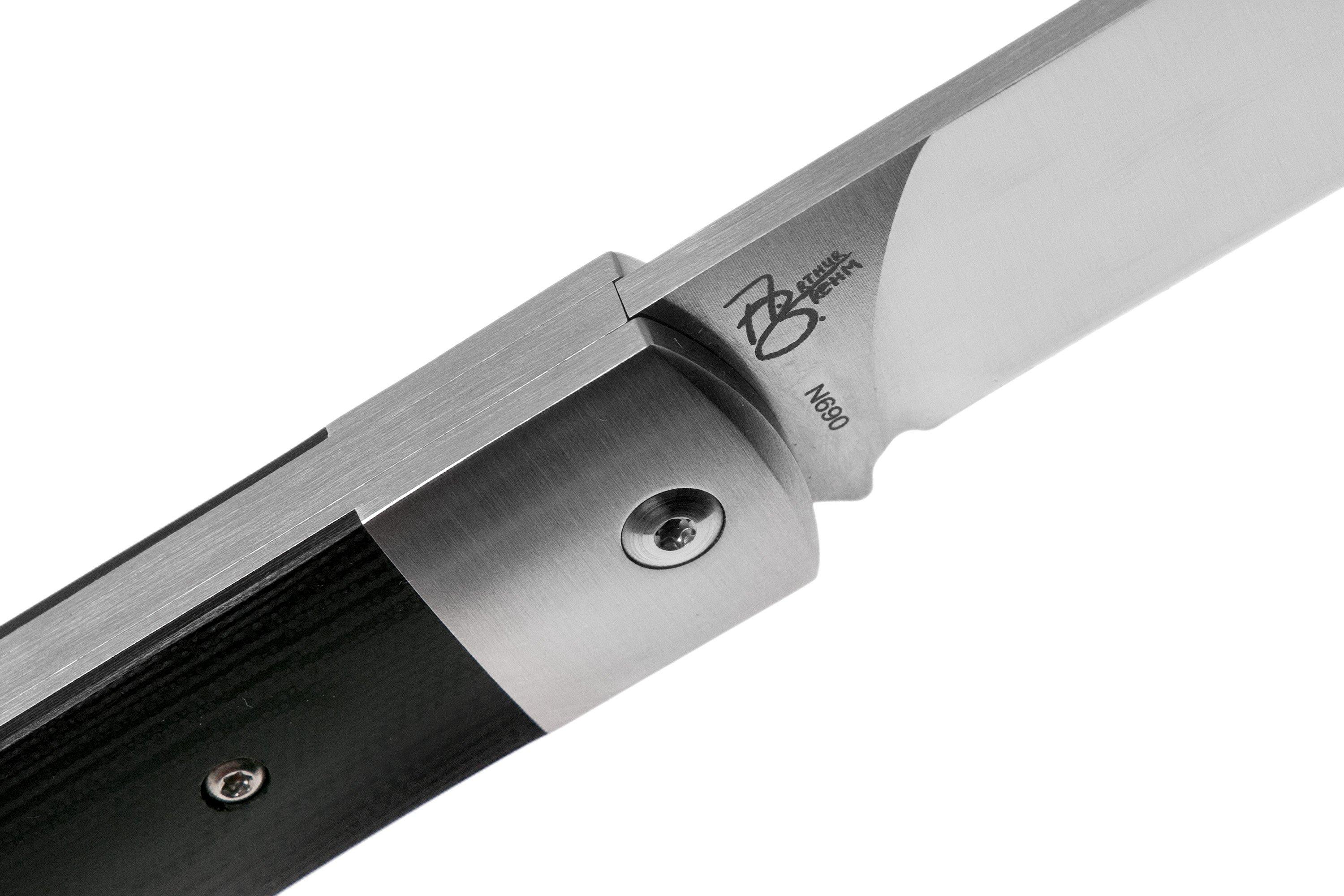 QSP Knife Sthenia QS101-A Black G10 couteau de poche