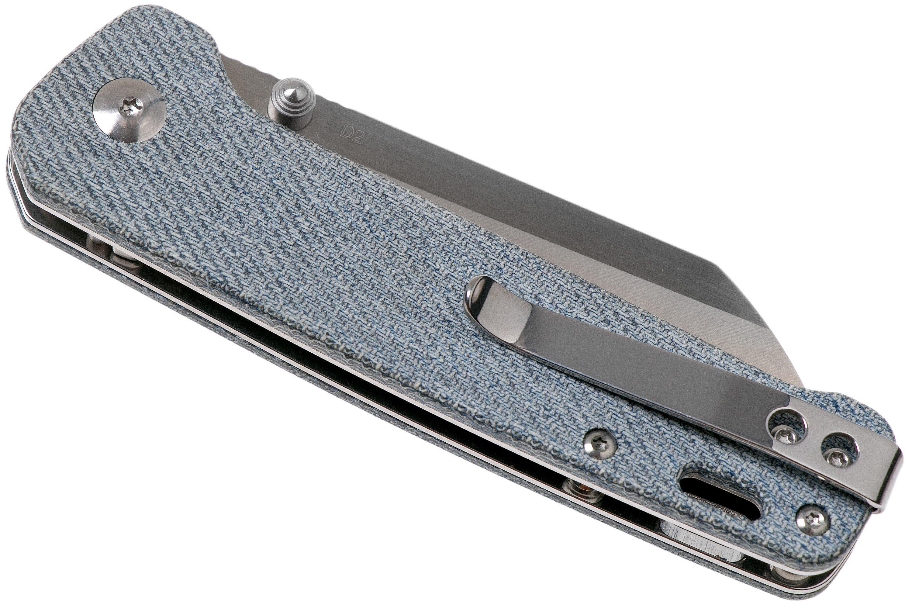 QSP Knife Penguin QS130B Denim Micarta, pocket knife Advantageously