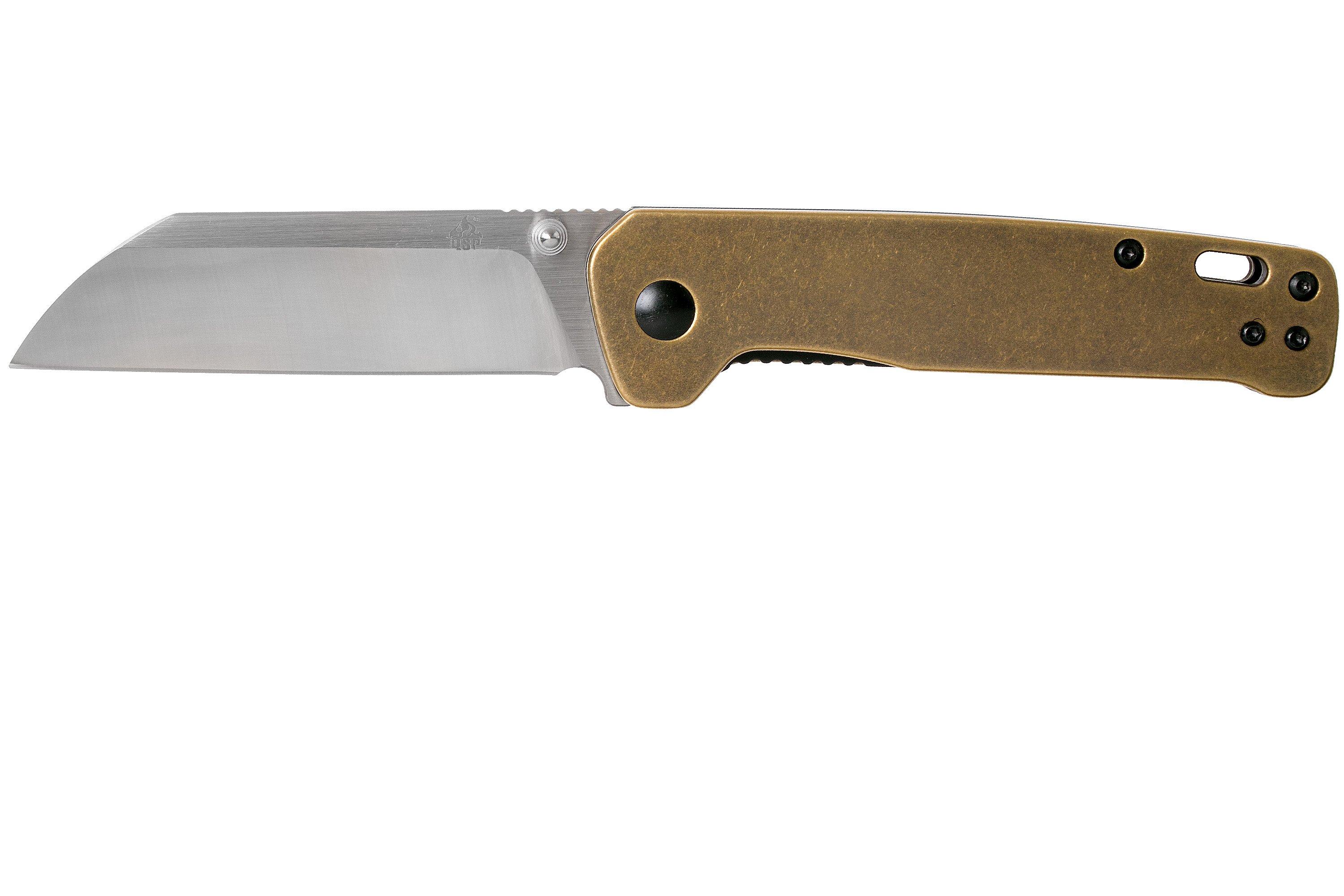 QSP Knife Penguin QS130F Brass, Satin, pocket knife Advantageously