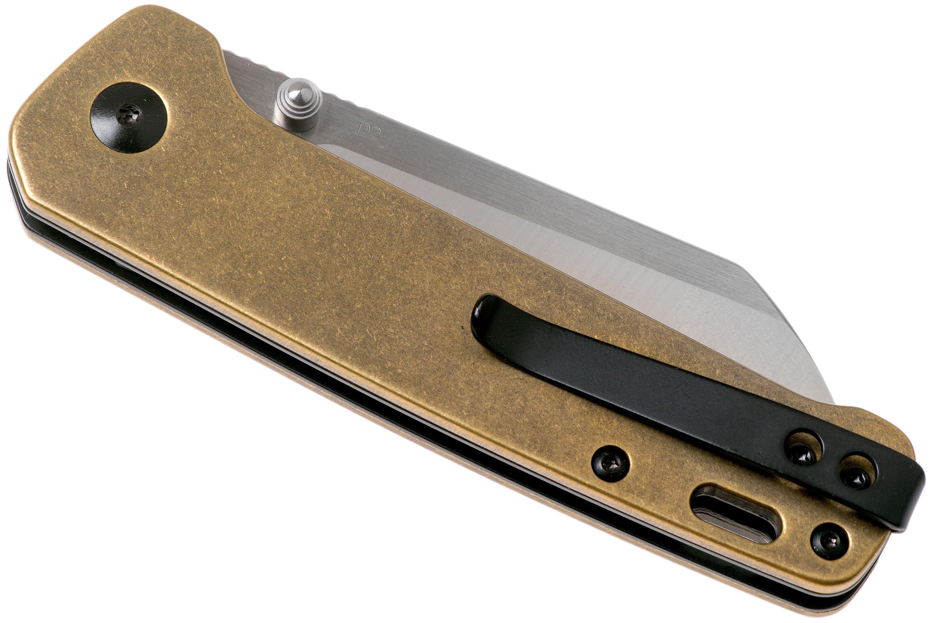 QSP Knife Penguin QS130-F Brass, Satin, pocket knife | Advantageously