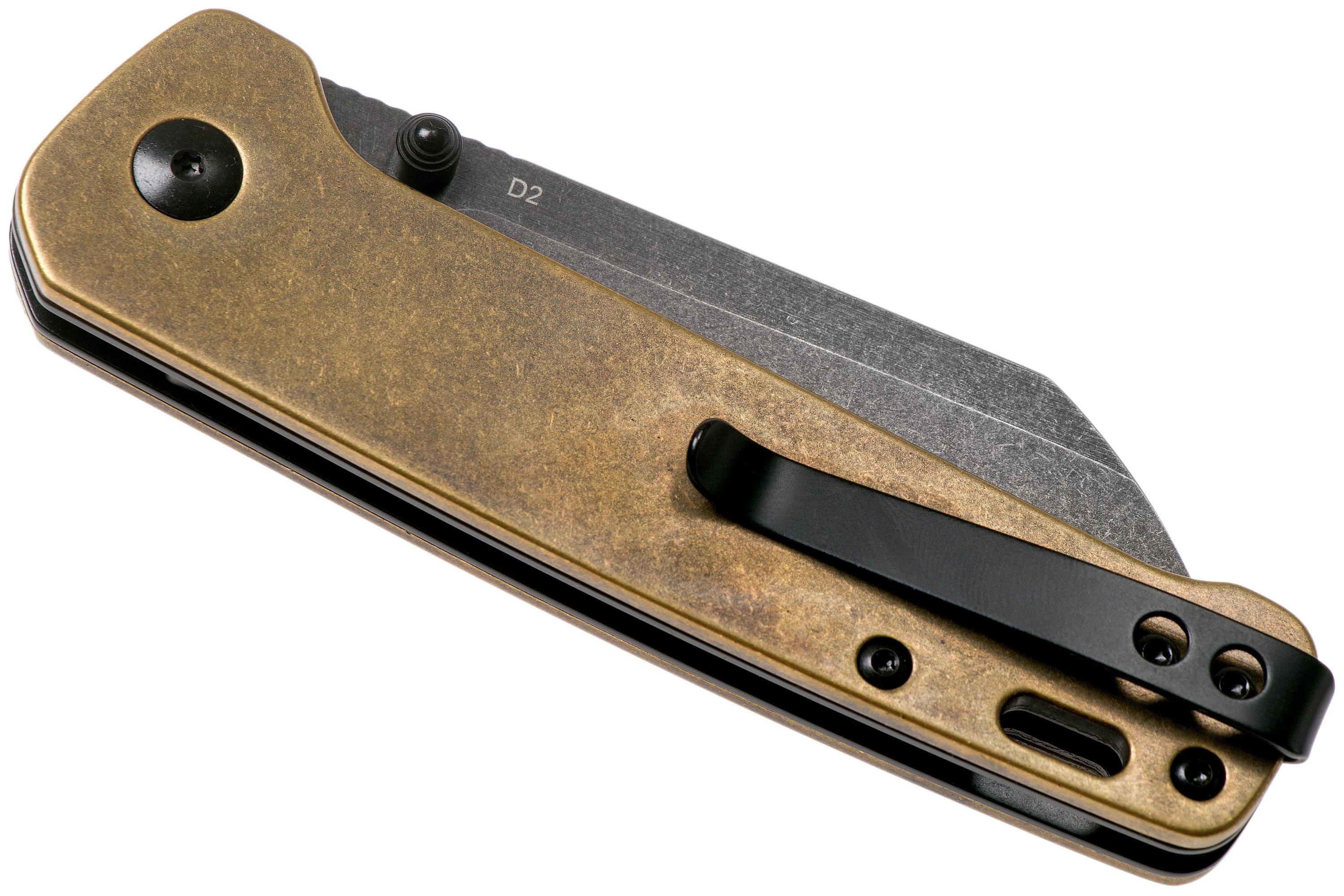 QSP Knife Penguin QS130-G Brass, Blackwashed, pocket knife