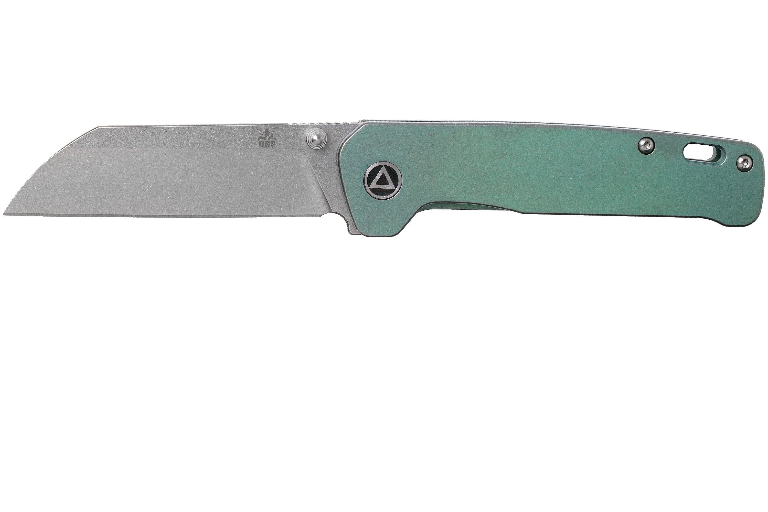 QSP Knife Penguin QS130X Titanium, 154CM pocket knife Advantageously
