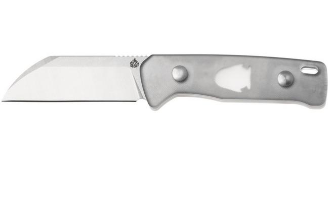 Afbeelding voor QSP Knife Baby Penguin QS130BP-A1 Stonewashed Satin 14C28N Acrylic, vaststaand mes