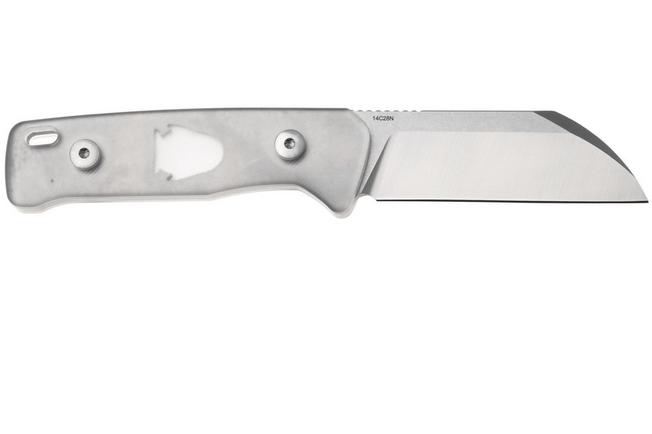 Afbeelding voor QSP Knife Baby Penguin QS130BP-A1 Stonewashed Satin 14C28N Acrylic, vaststaand mes