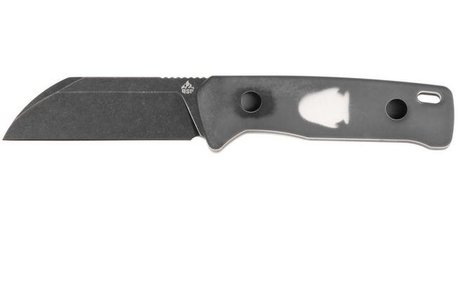 Afbeelding voor QSP Knife Baby Penguin QS130BP-A2 Blackwashed 14C28N Acrylic, vaststaand mes