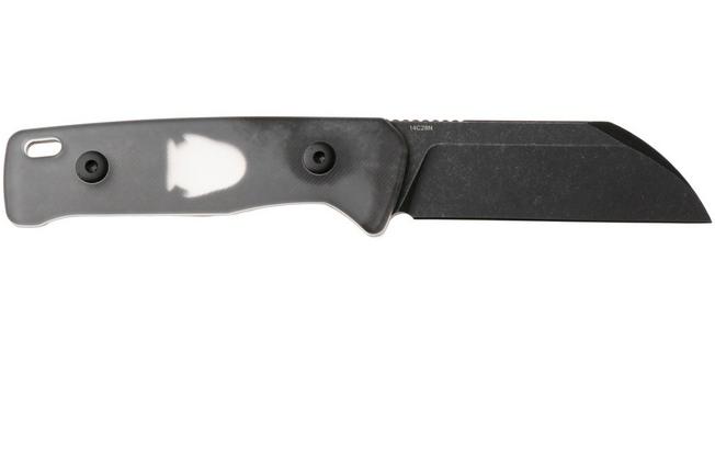 Afbeelding voor QSP Knife Baby Penguin QS130BP-A2 Blackwashed 14C28N Acrylic, vaststaand mes