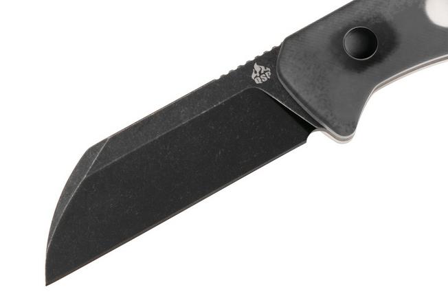 Afbeelding voor QSP Knife Baby Penguin QS130BP-A2 Blackwashed 14C28N Acrylic, vaststaand mes