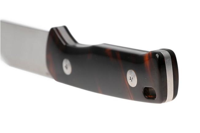 Afbeelding voor QSP Knife Baby Penguin QS130BP-B1 Stonewashed Satin 14C28N Tortoise Shell Acrylic, vaststaand mes