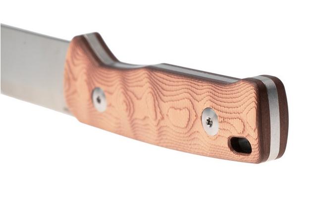 Afbeelding voor QSP Knife Baby Penguin QS130BP-C1 Stonewashed Satin 14C28N Copper Foil Carbon, vaststaand mes