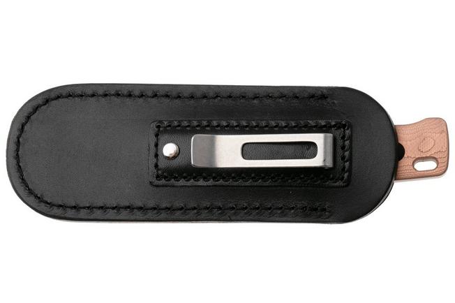 Afbeelding voor QSP Knife Baby Penguin QS130BP-C2 Blackwashed 14C28N Copper Foil Carbon, vaststaand mes