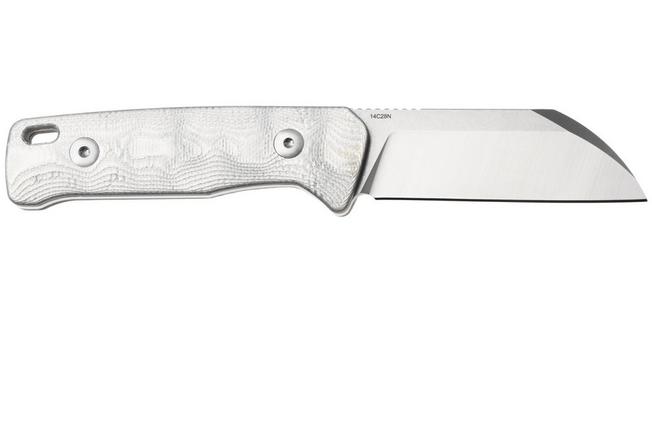 Afbeelding voor QSP Knife Baby Penguin QS130BP-D1 Stonewashed Satin 14C28N Aluminum Foil Carbon Fiber, vaststaand mes