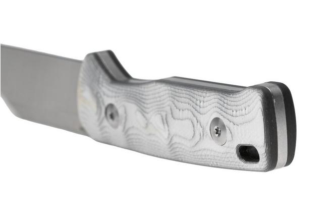Afbeelding voor QSP Knife Baby Penguin QS130BP-D1 Stonewashed Satin 14C28N Aluminum Foil Carbon Fiber, vaststaand mes