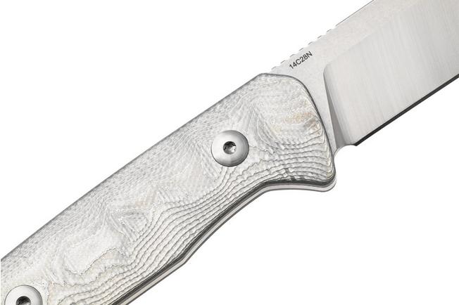 Afbeelding voor QSP Knife Baby Penguin QS130BP-D1 Stonewashed Satin 14C28N Aluminum Foil Carbon Fiber, vaststaand mes