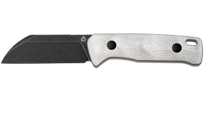 Afbeelding voor QSP Knife Baby Penguin QS130BP-D2 Blackwashed 14C28N Aluminum Foil Carbon, vaststaand mes