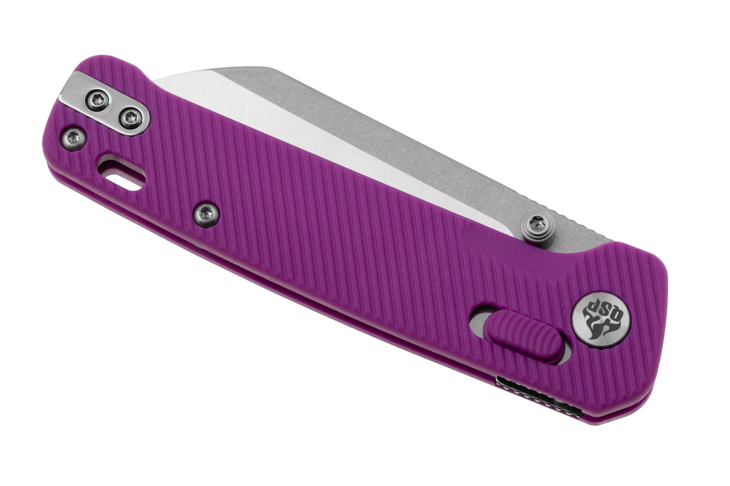 Qsp Knife Penguin Glyde Qs130gl E1 Two Tone 14c28n Purple Frn Zakmes 