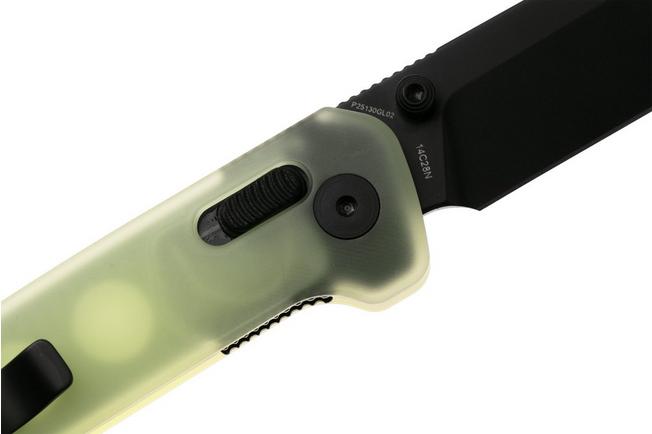 Afbeelding voor QSP Knife Penguin Glyde QS130GL-H2 Blackwashed Satin 14C28N Glow In The Dark, zakmes