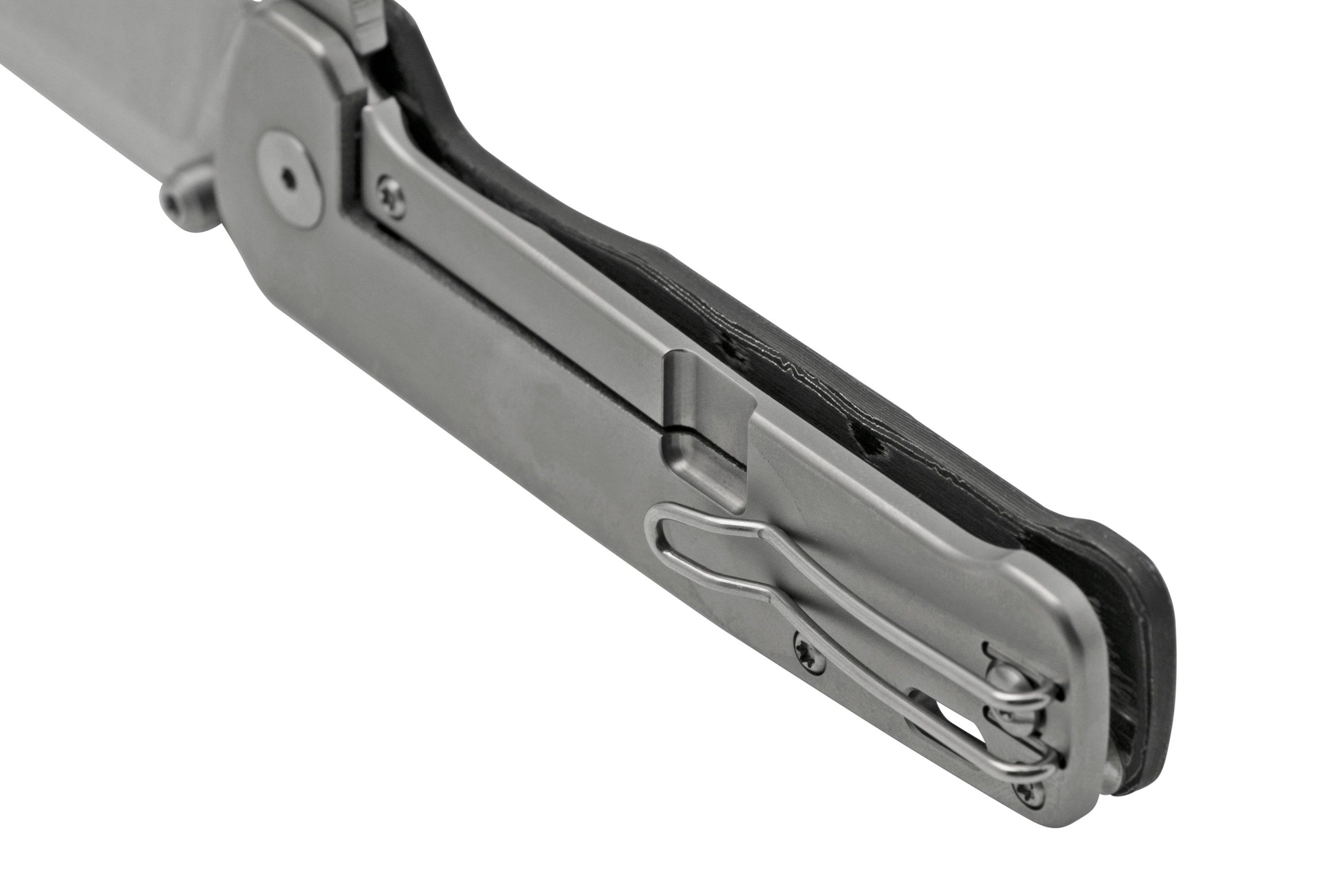 QSP Knife Penguin XL QS130XLD1, Satin 20CV, Aluminum Foil Carbon fibre