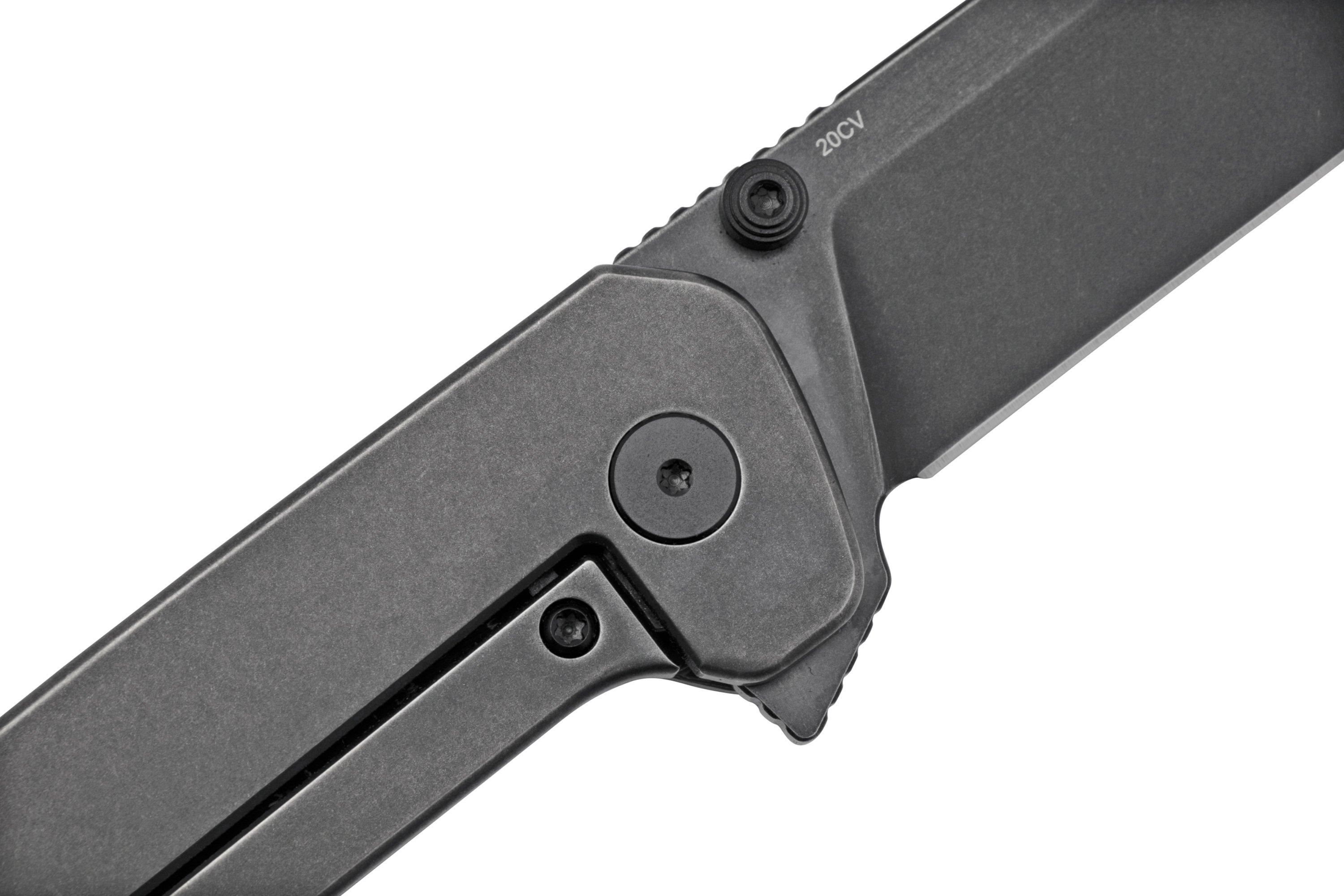 QSP Knife Penguin XL QS130XL-E2, Blackwashed 20CV, Copper Foil Carbon ...