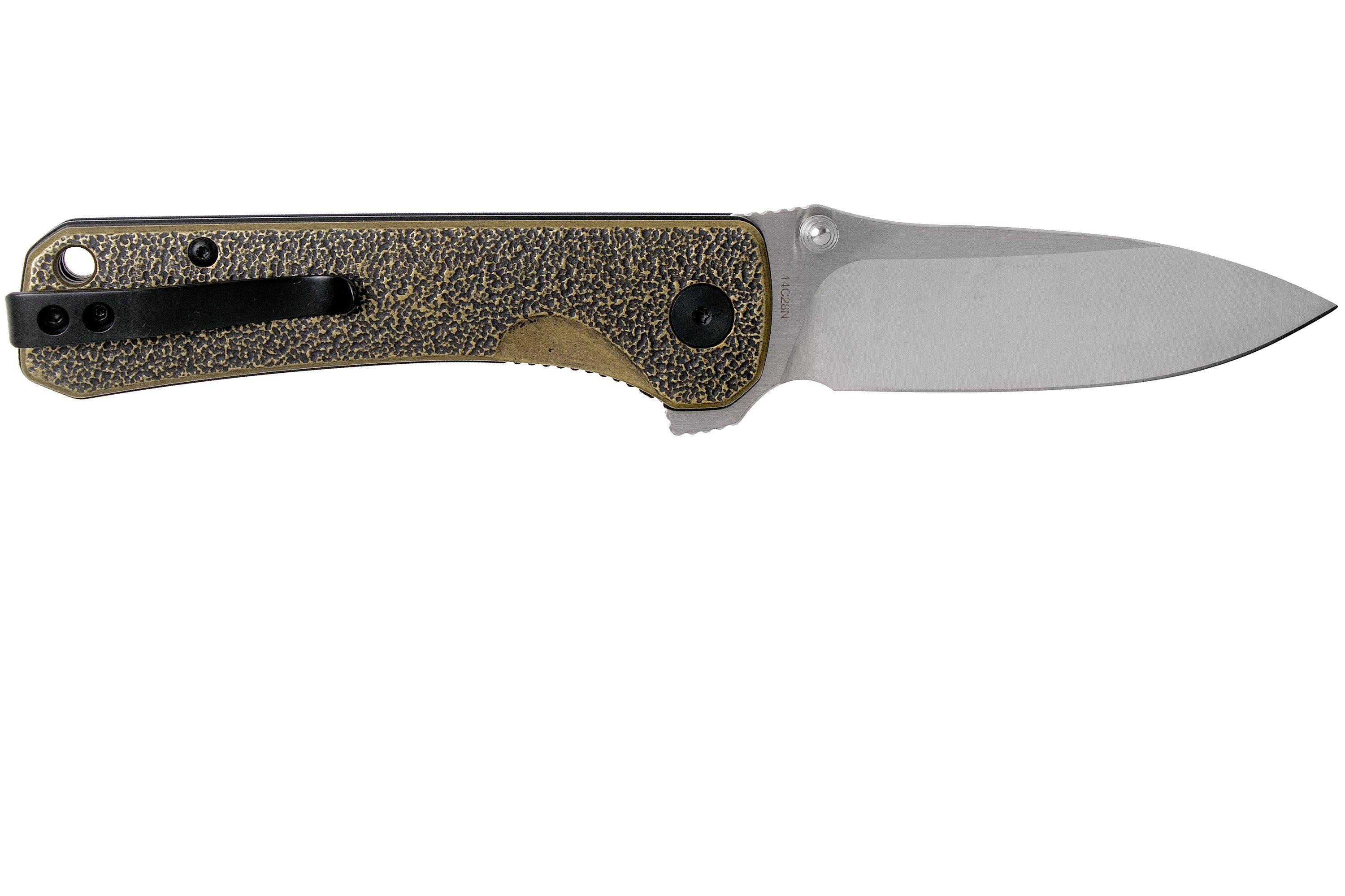 QSP Knife Hawk QS131-K Brass, Satin pocket knife | Advantageously ...