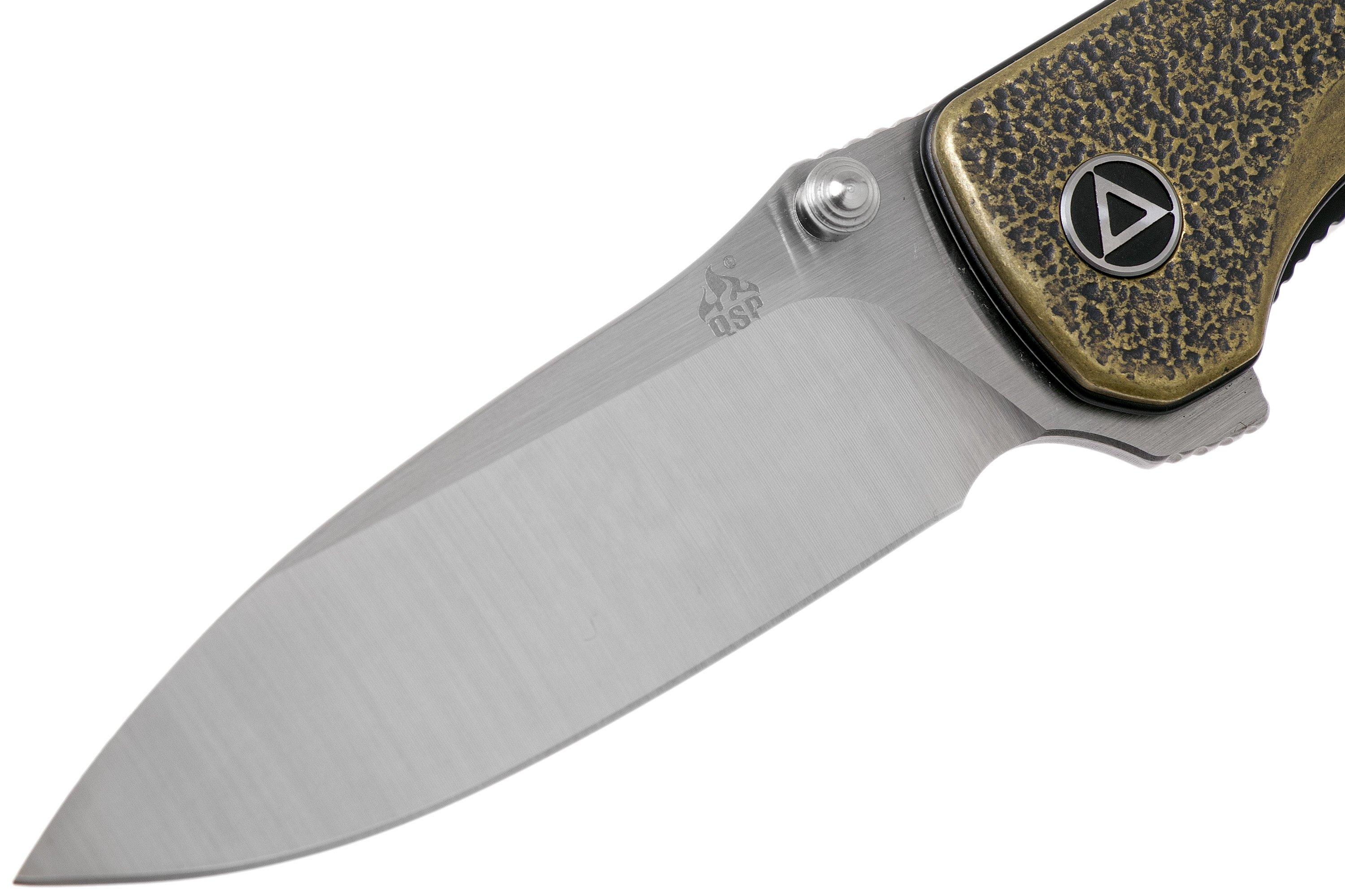 QSP Knife Hawk QS131-K Brass, Satin pocket knife | Advantageously ...