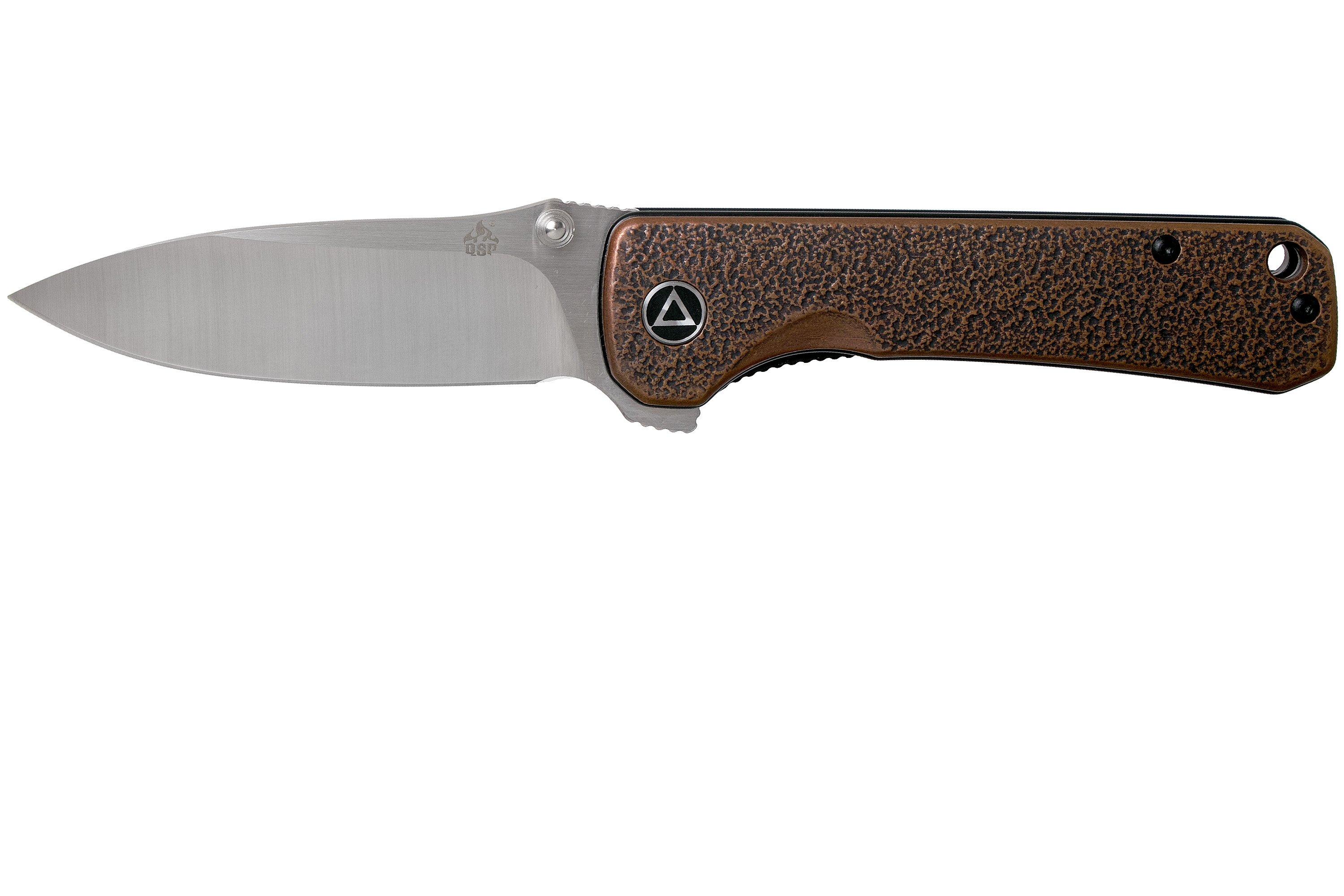 QSP Knife Hawk QS131-M Copper, Satin pocket knife | Advantageously ...