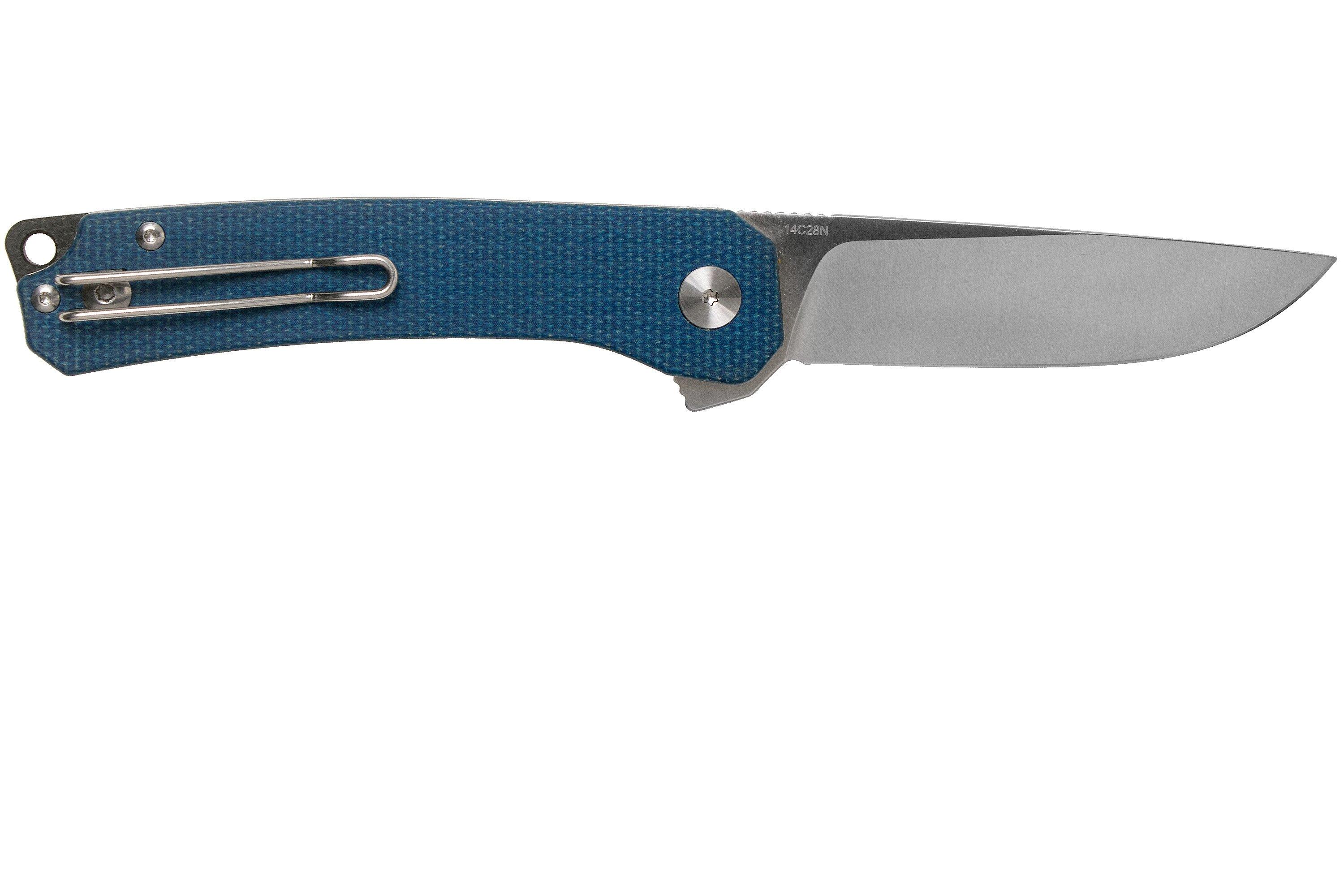 QSP Knife Osprey QS139-B Blue Micarta, Satin, pocket knife ...