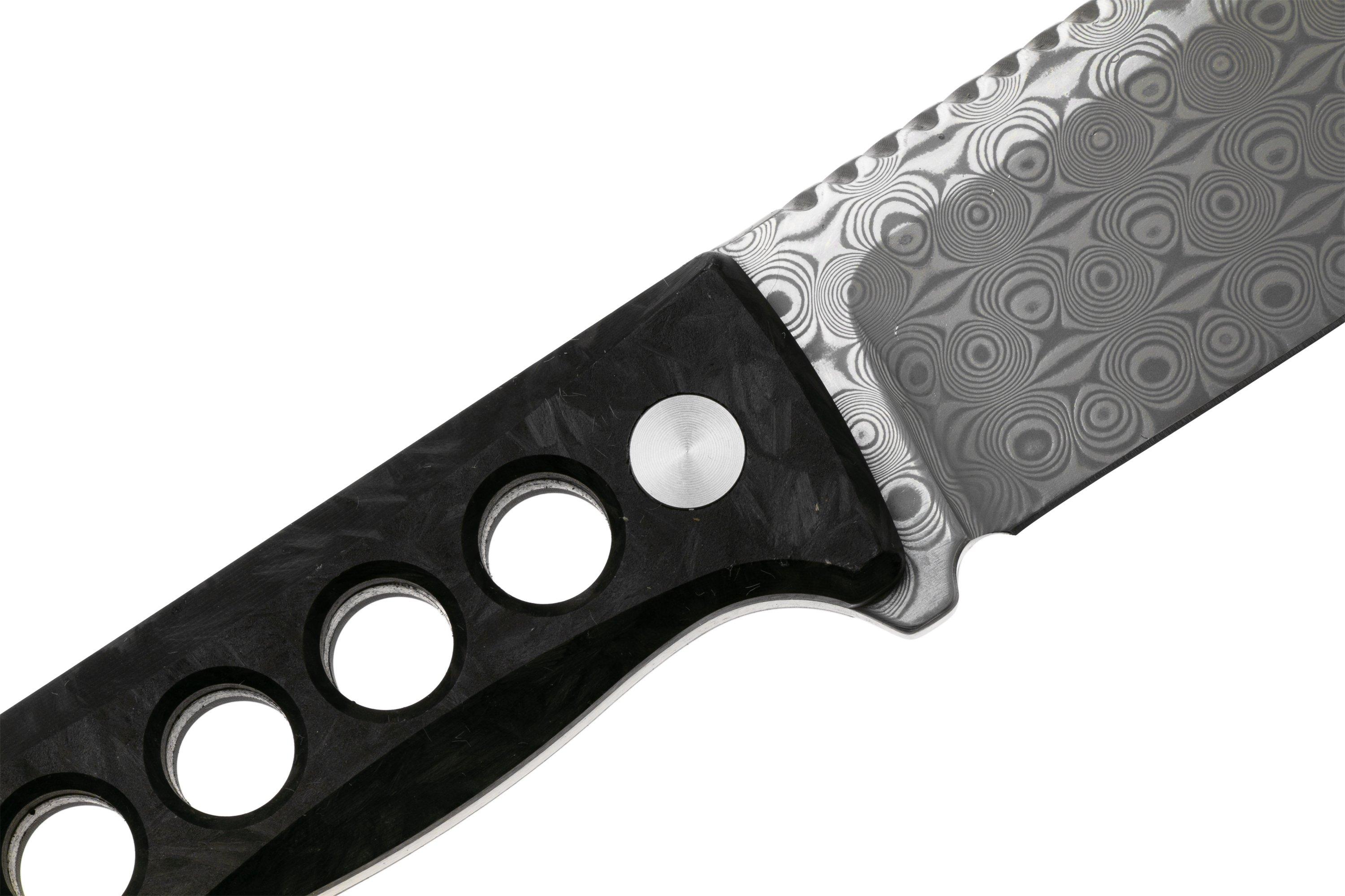 Nóż neck QSP Knife Canary QS141-L Damascus Glow In The Dark Shredded ...