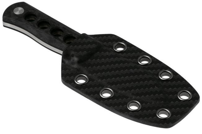 Afbeelding voor QSP Knife Canary QS141-L Damascus Glow In The Dark Shredded Carbon, nekmes