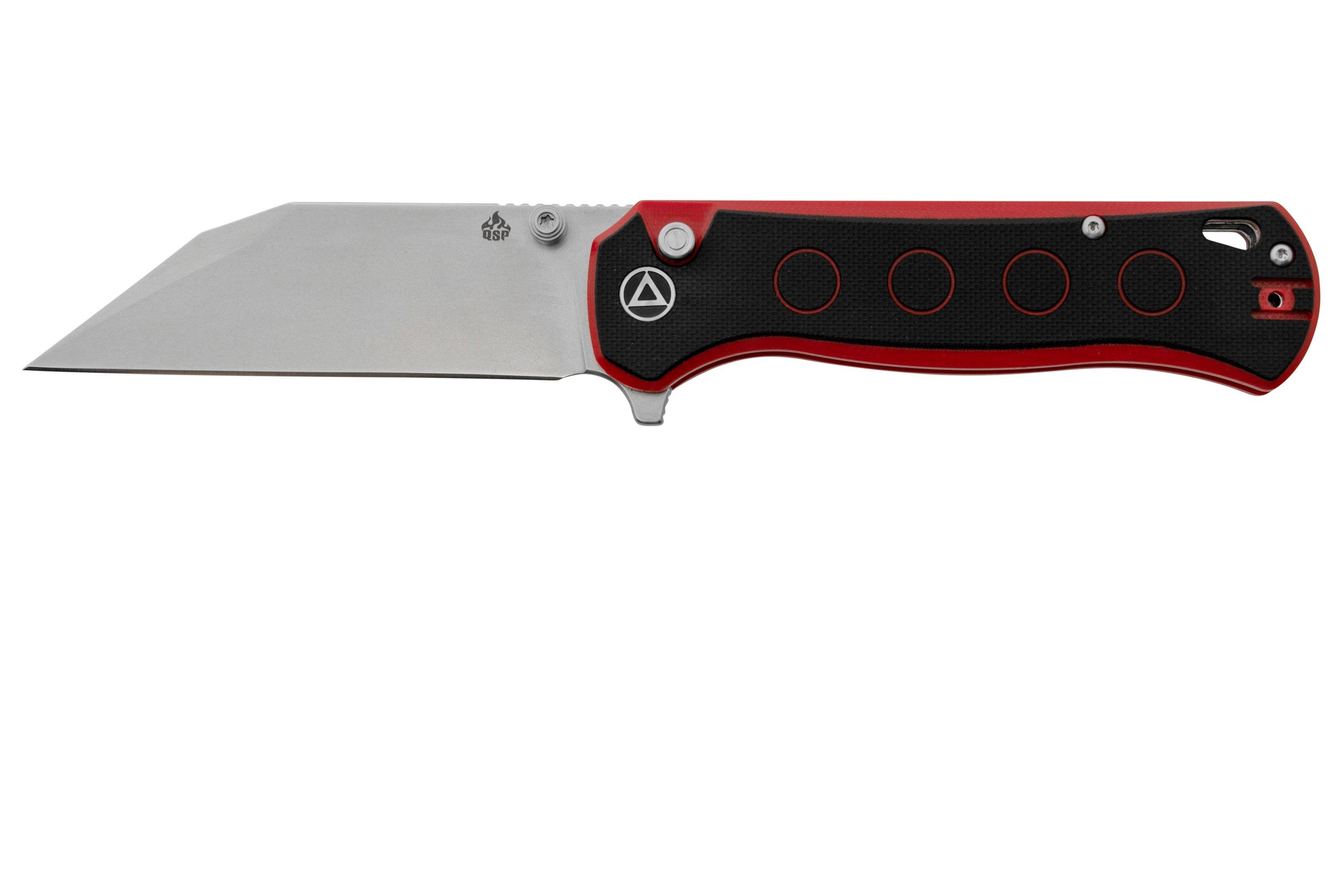 Qsp Knife Swordfish Qs A Red And Black G Stonewashed