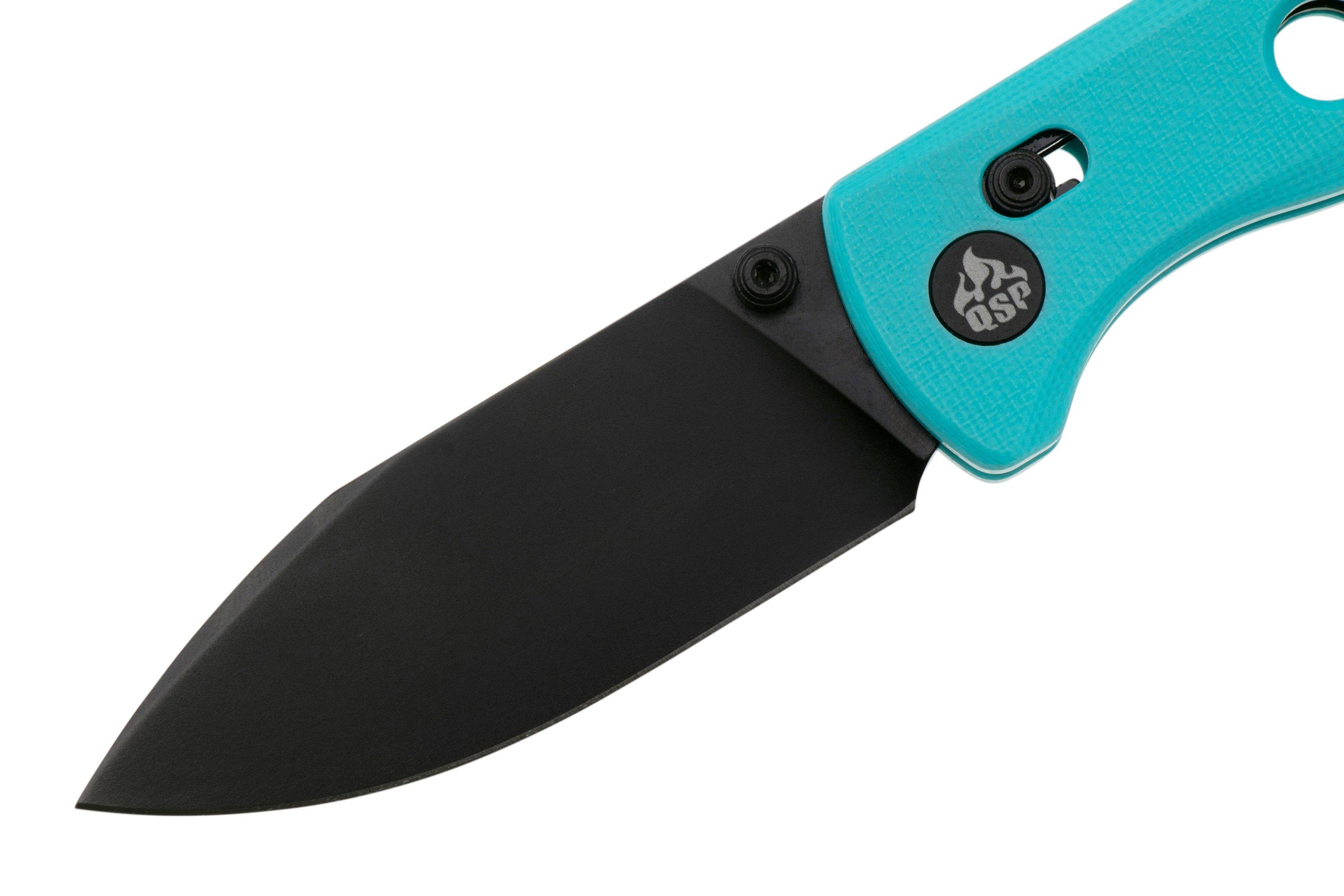 Qsp Knife Canary Glyde 150gl C2 Black 14c28n Blue G10 Couteau De 