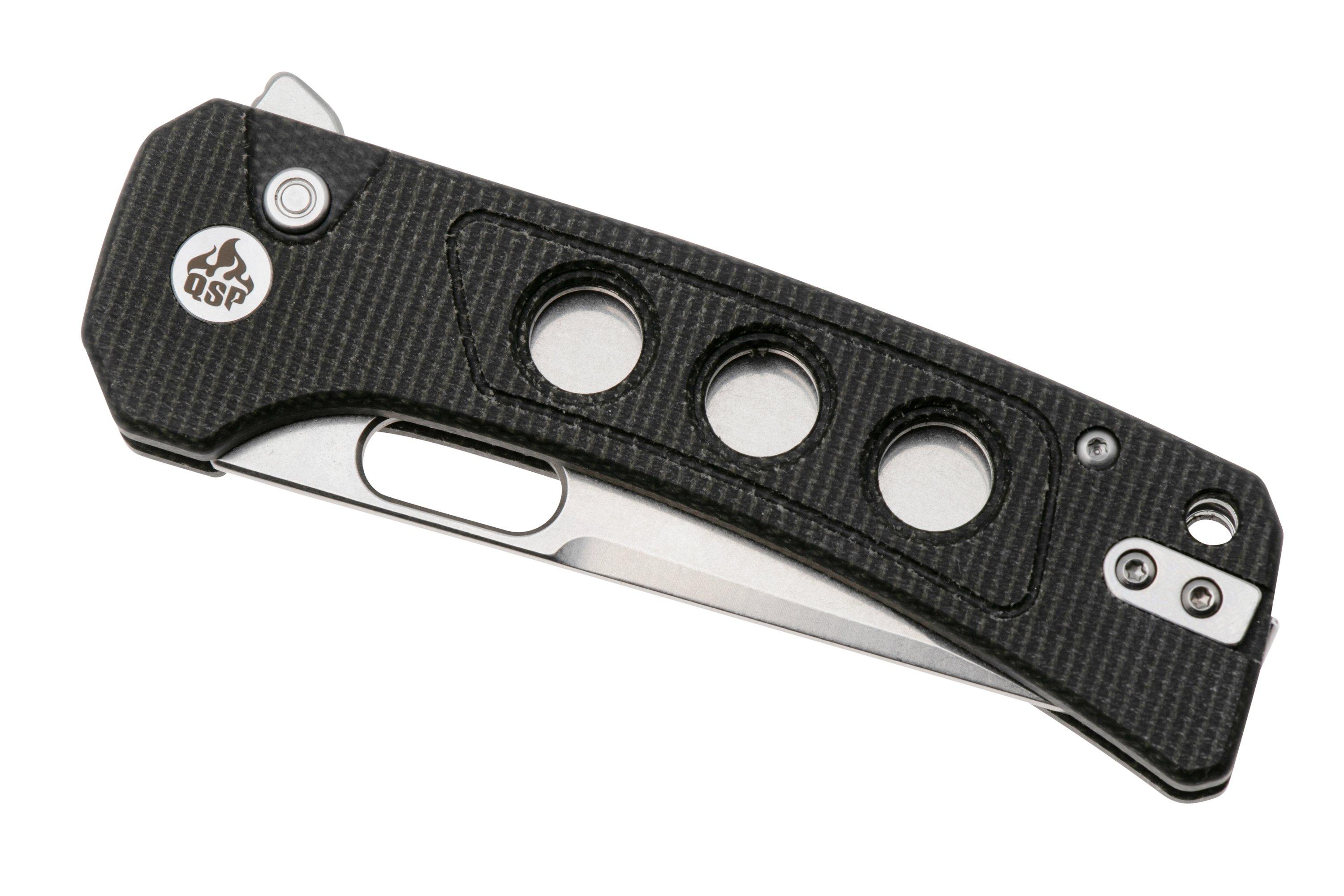 Qsp Knife Unicorn Qs156 A1 Stonewashed Brown Micarta Zakmes 
