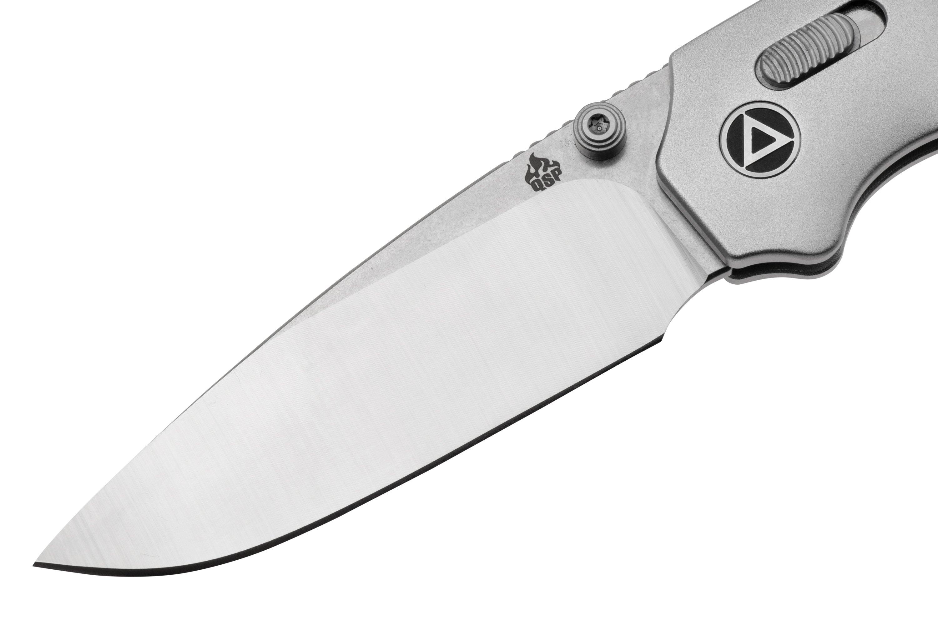 QSP Knife Vault QS157-C1 Stonewashed Tan Micarta, navaja, diseño Jacob ...