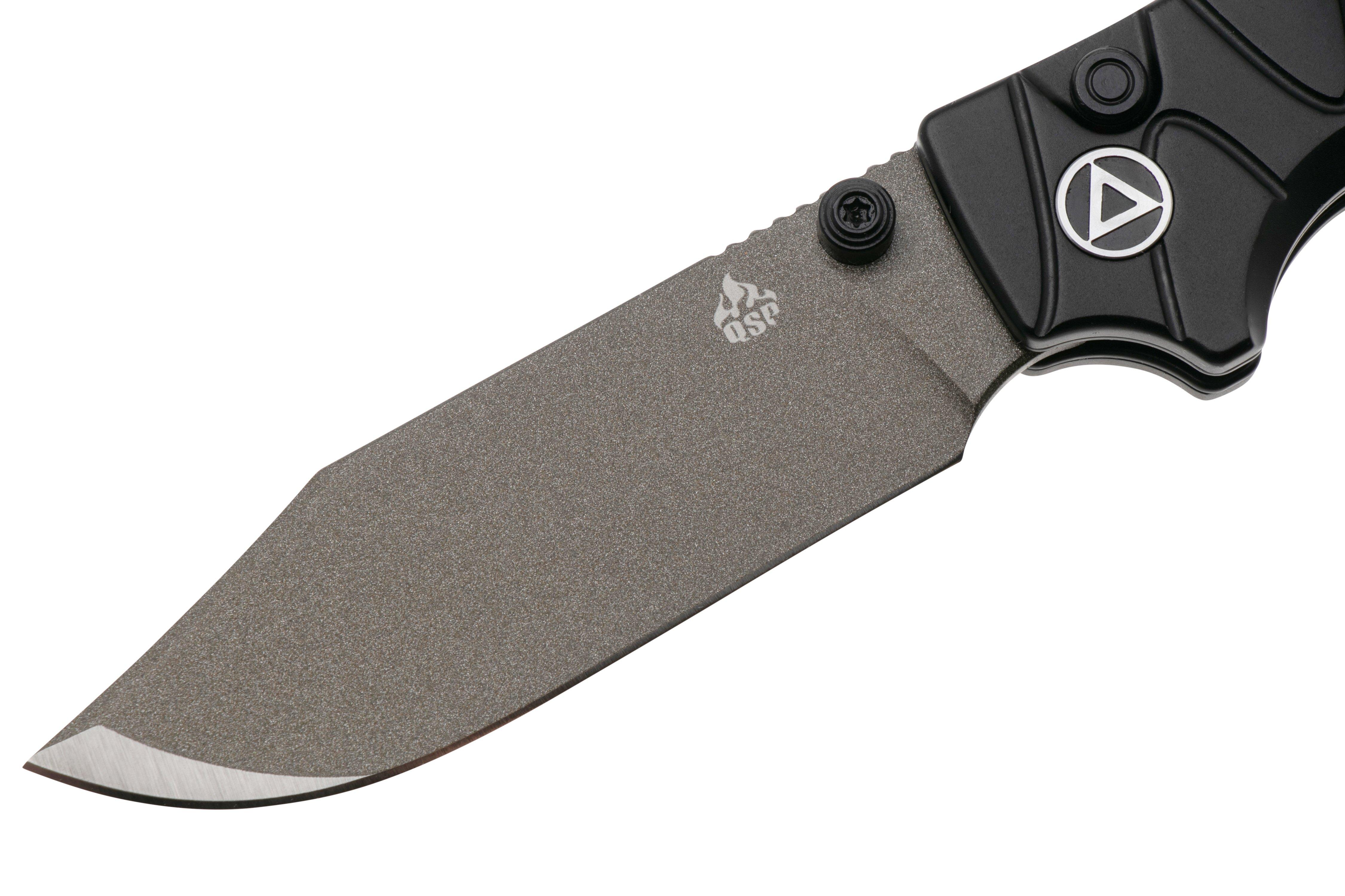 QSP Knife Kali QS159-F2 Ceramic Coated 14C28N Black Aluminum, pocket ...