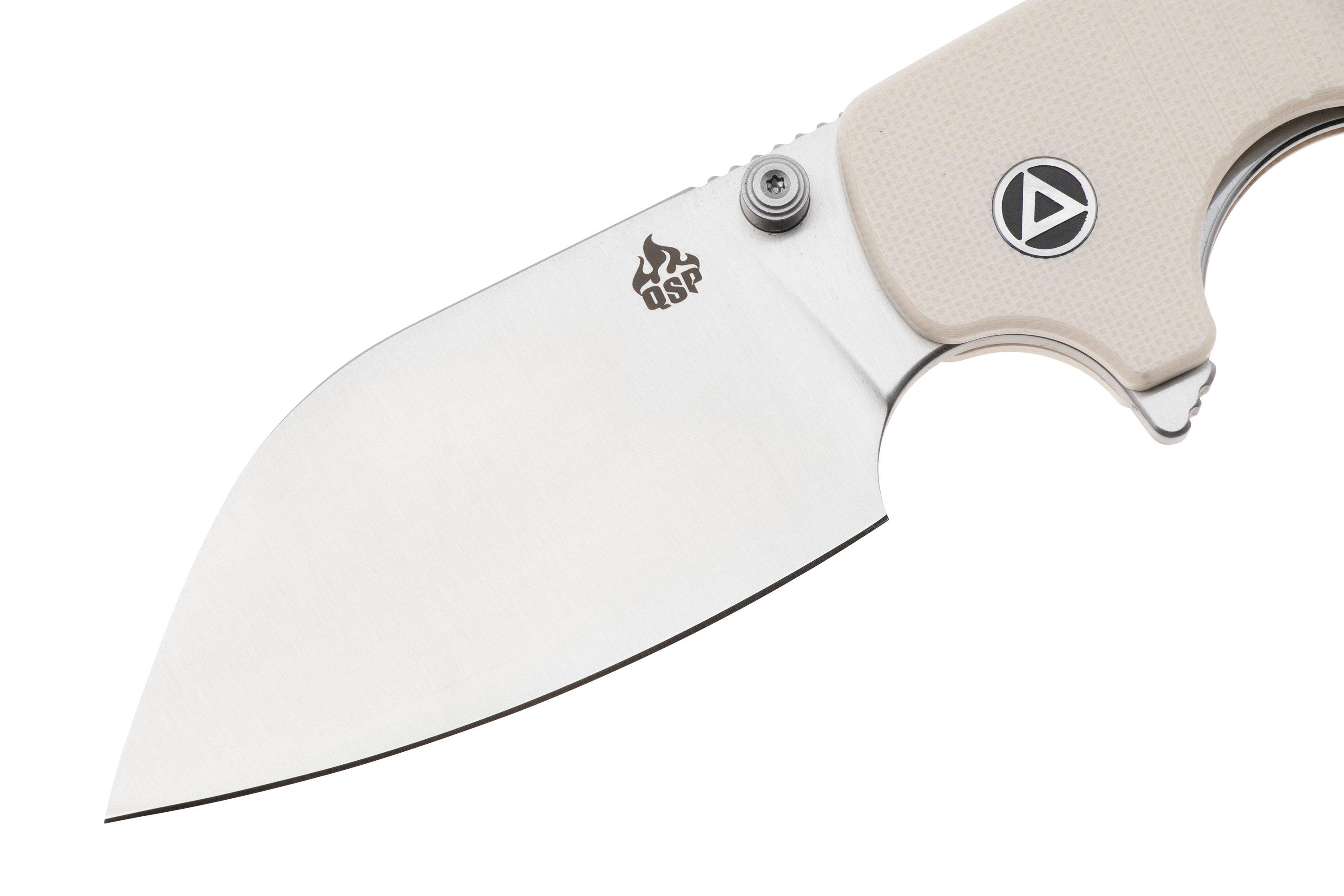 QSP Knife Chefmaster 163-B1, Satin 14C28N, Ivory White G10 ...