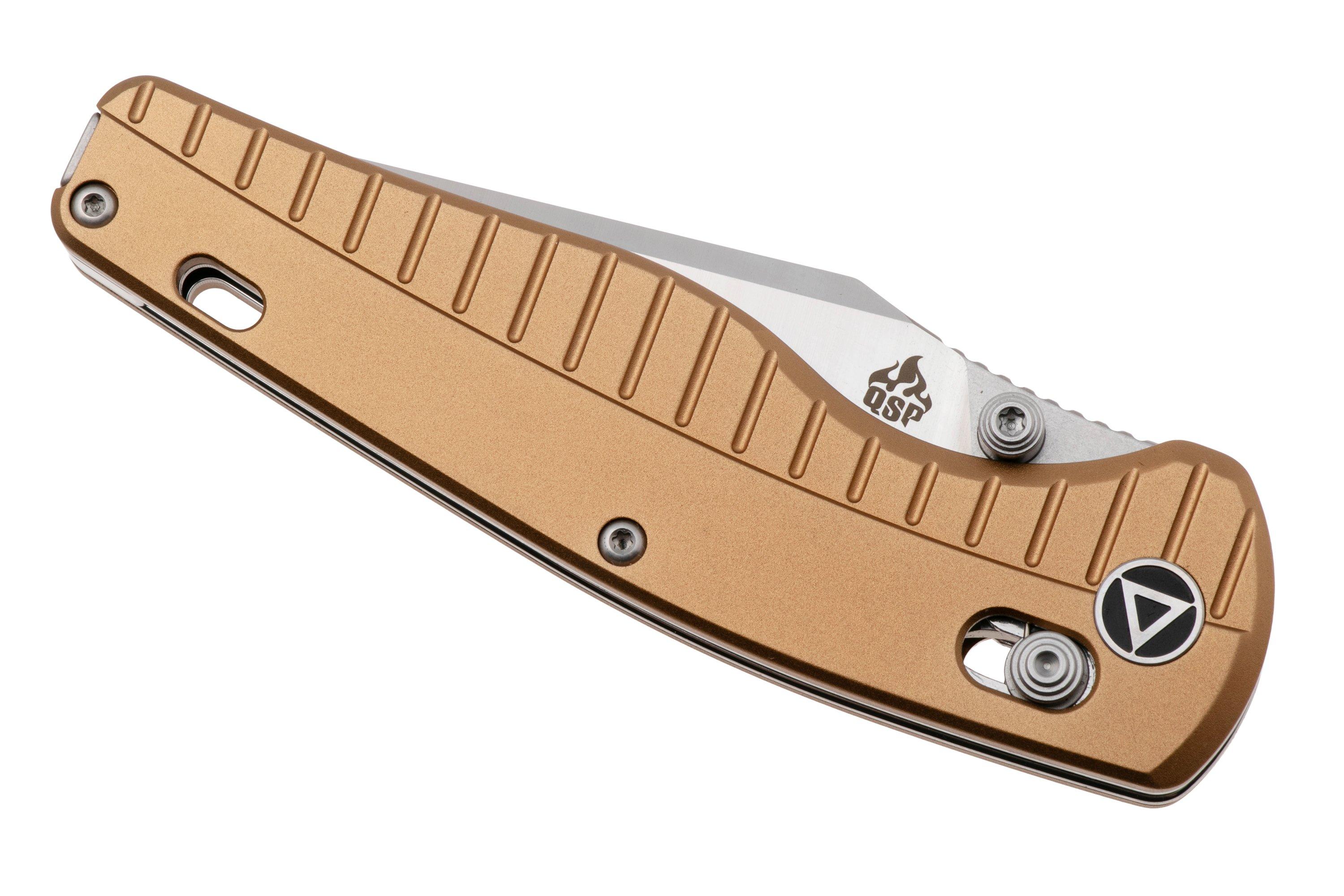 Qsp Knife Reptile Qs165 A1 Satin 14c28n Champagne Aluminium 