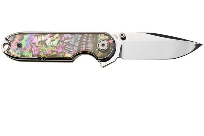 Afbeelding voor QSP Knife Nebula QS168-A Mirror Polish 14C28N Mother of Pearl, zakmes