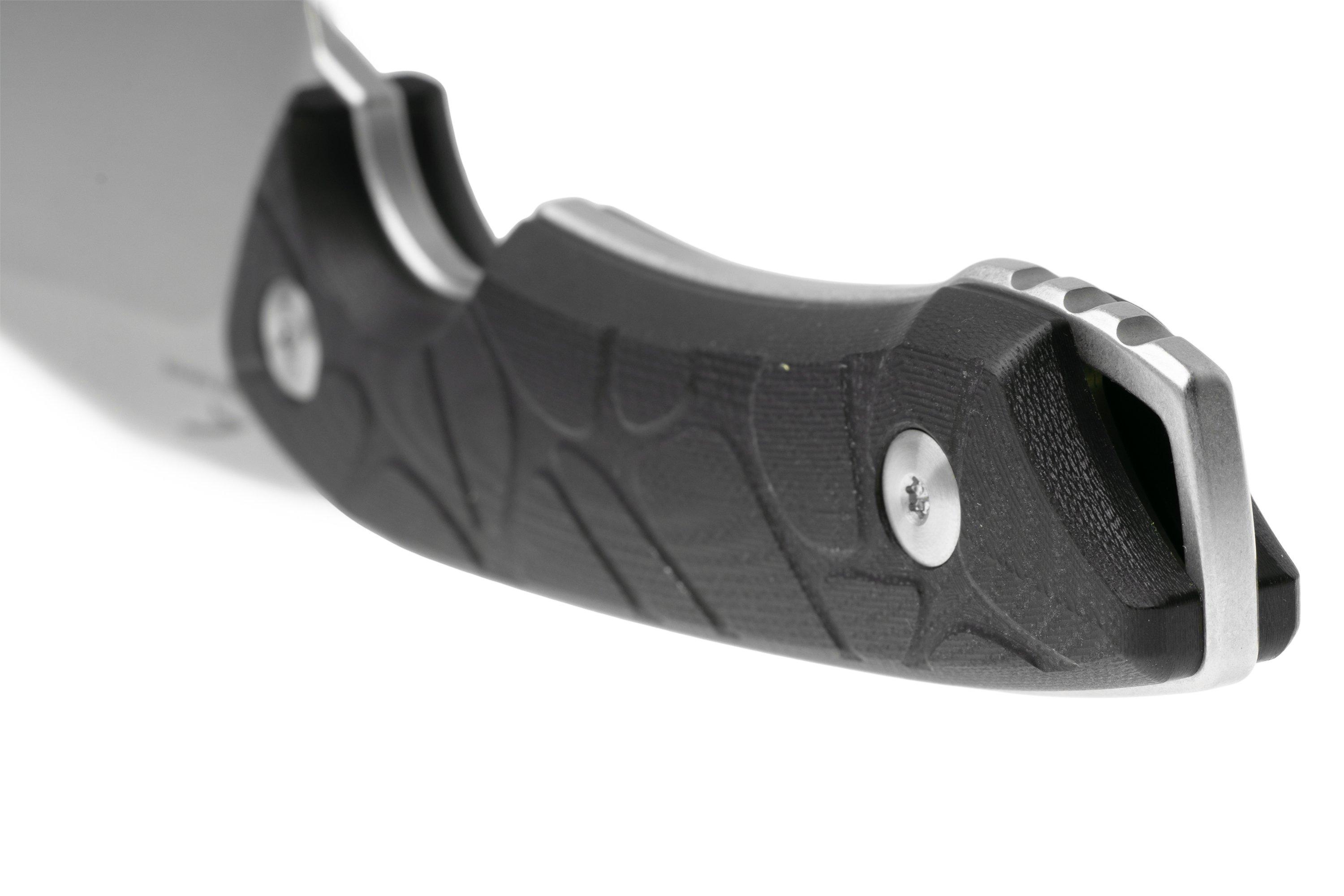 Qsp Knife Tiny Tot Qs169 A1 Stonewashed 10cr15mov Black G10 Fixed 