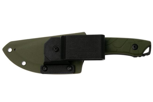 Afbeelding voor QSP Knife Tiny TOT QS169-B2 Blackwashed 10Cr15MoV OD Green G10, vaststaand mes