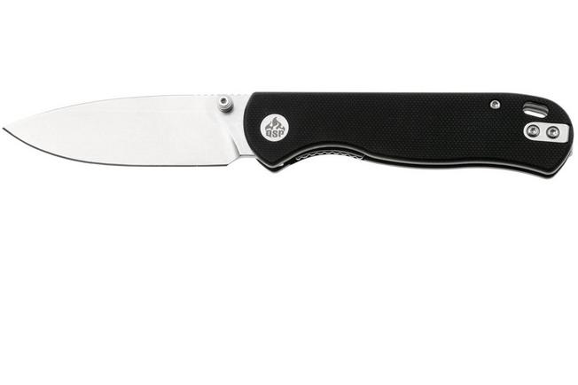 Afbeelding voor QSP Knife Ferret QS170-A1, Stonewashed Nitro-V, Black G10 zakmes