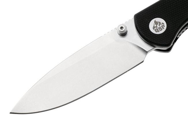 Afbeelding voor QSP Knife Ferret QS170-A1, Stonewashed Nitro-V, Black G10 zakmes