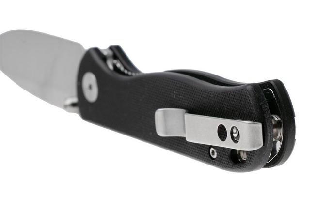 Afbeelding voor QSP Knife Ferret QS170-A1, Stonewashed Nitro-V, Black G10 zakmes