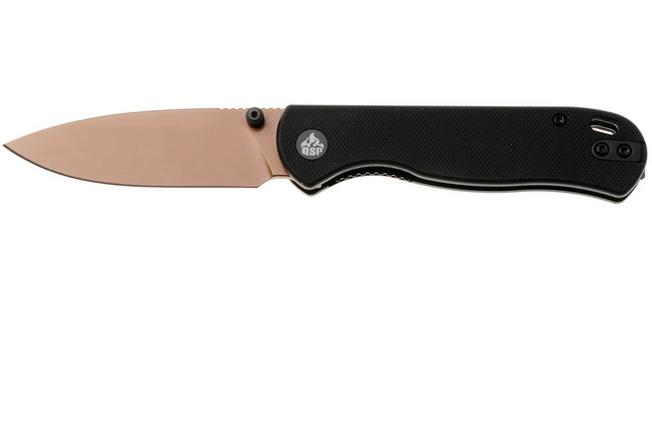 Afbeelding voor QSP Knife Ferret QS170-A3, Rose Gold Nitro-V, Black G10 zakmes