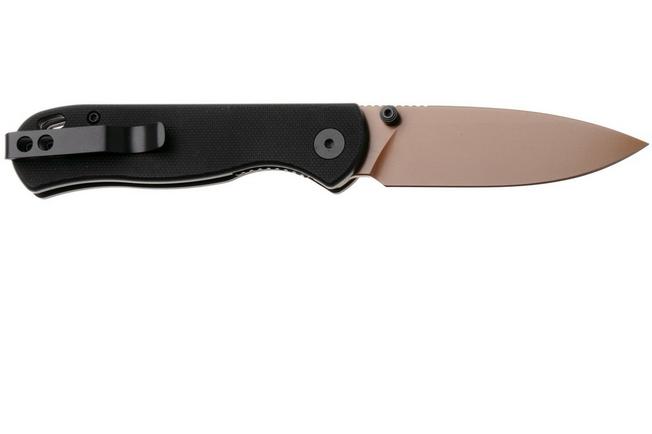 Afbeelding voor QSP Knife Ferret QS170-A3, Rose Gold Nitro-V, Black G10 zakmes