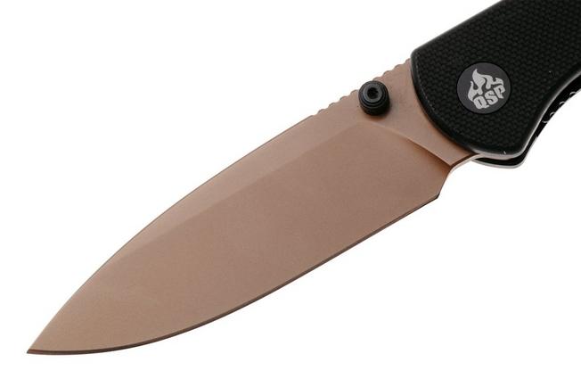 Afbeelding voor QSP Knife Ferret QS170-A3, Rose Gold Nitro-V, Black G10 zakmes