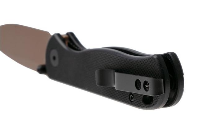 Afbeelding voor QSP Knife Ferret QS170-A3, Rose Gold Nitro-V, Black G10 zakmes