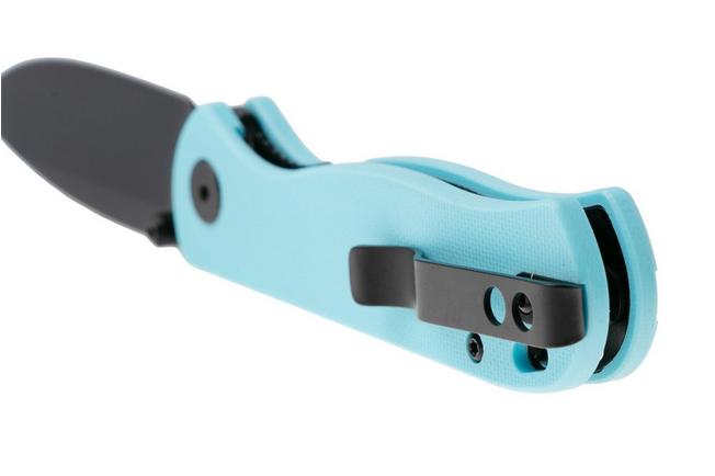 Afbeelding voor QSP Knife Ferret QS170-B2, Black Nitro-V, Sky Blue G10 zakmes